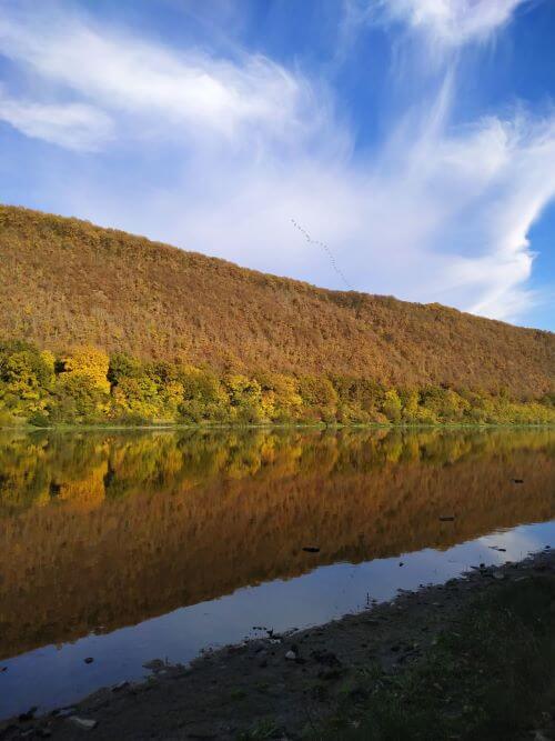Природа у жовтні - річка Дністер